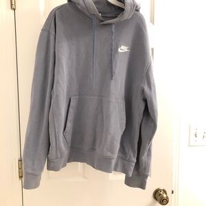 Blue Nike woman’s sweatshirt hoodie size Small.